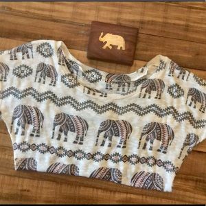 Graze boho scooped hem soft elephant top